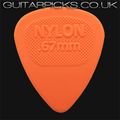 Dunlop Nylon Midi 0.67mm Orange Guitar Picks - Click Image to Close