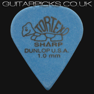 Dunlop Tortex Sharp 1.0mm Blue Guitar Picks - Click Image to Close