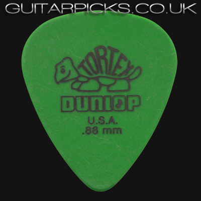 Dunlop Tortex Standard 0.88mm Green Guitar Picks - Click Image to Close